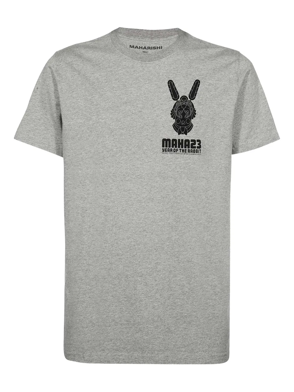 Maharishi rabbit-print cotton T-shirt - グレー Maharishi rabbit-print cotton T-shirt - グレー