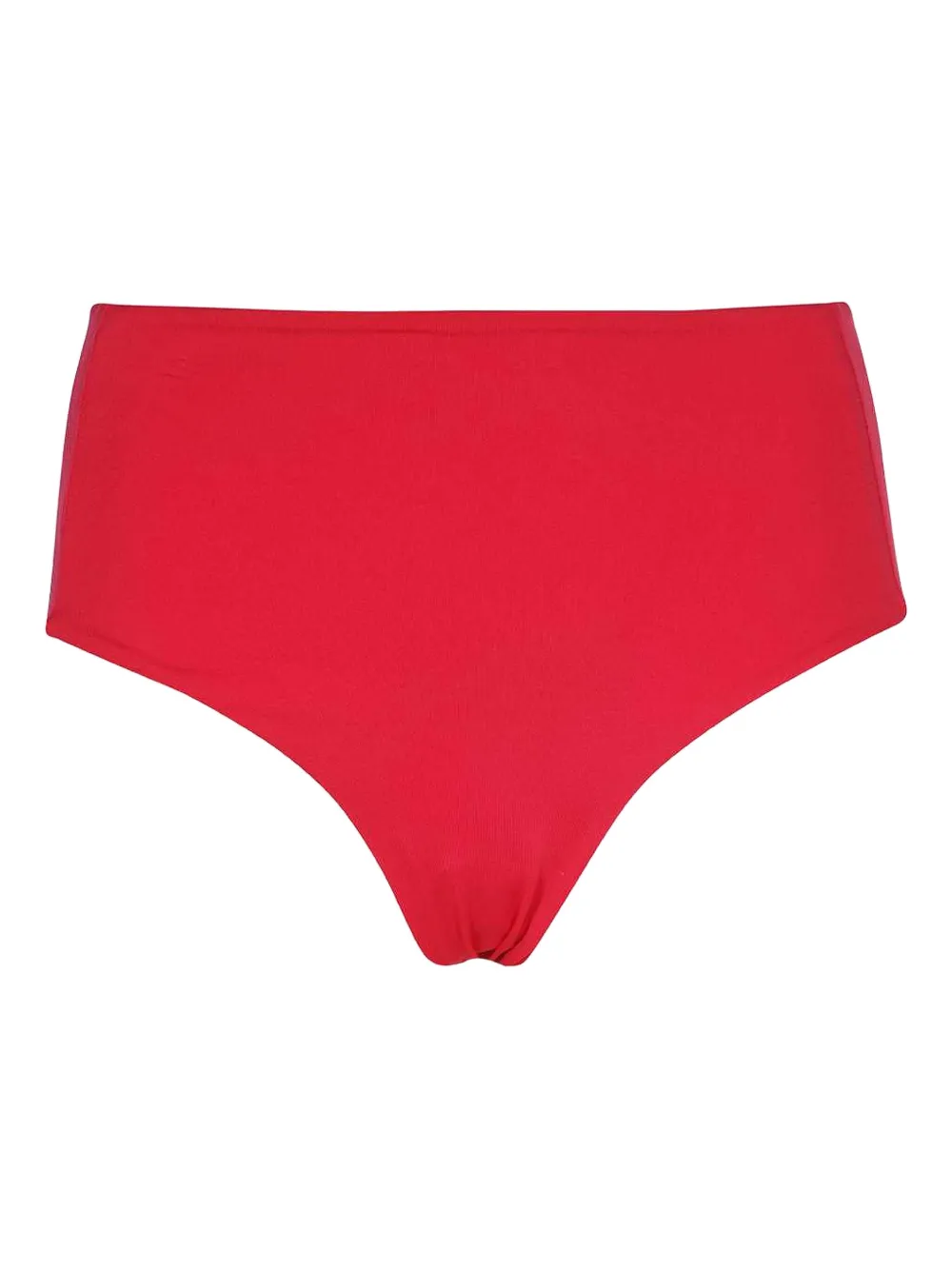 Max Mara high-waist logo-plaque bikini bottoms - レッド Max Mara high-waist logo-plaque bikini bottoms - レッド