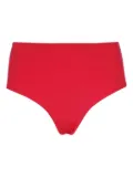 Max Mara high-waist logo-plaque bikini bottoms - Red
