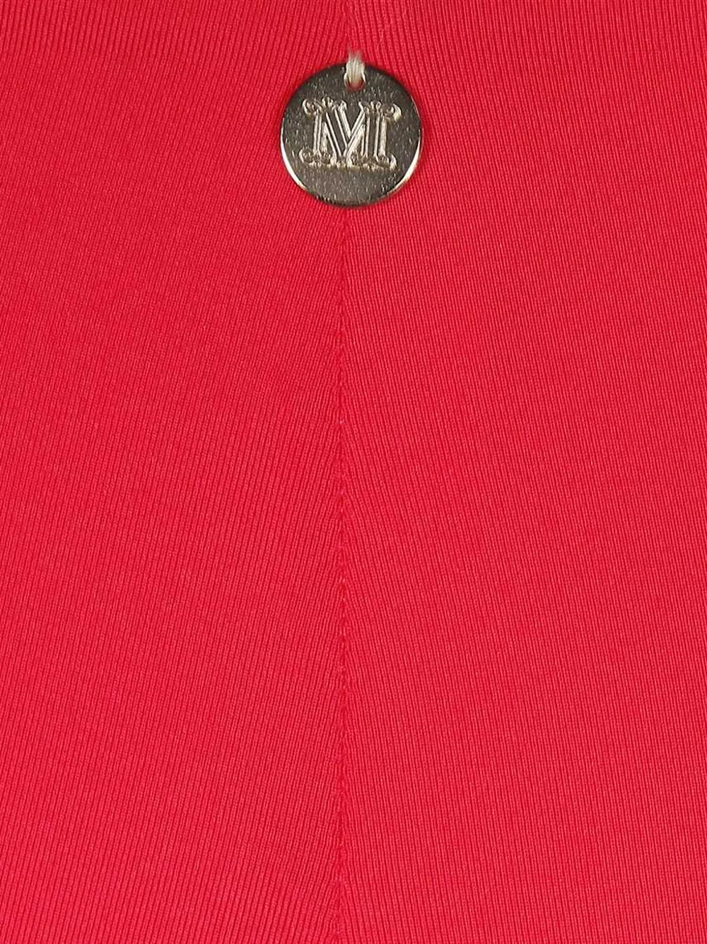 Max Mara high-waist logo-plaque bikini bottoms Rood