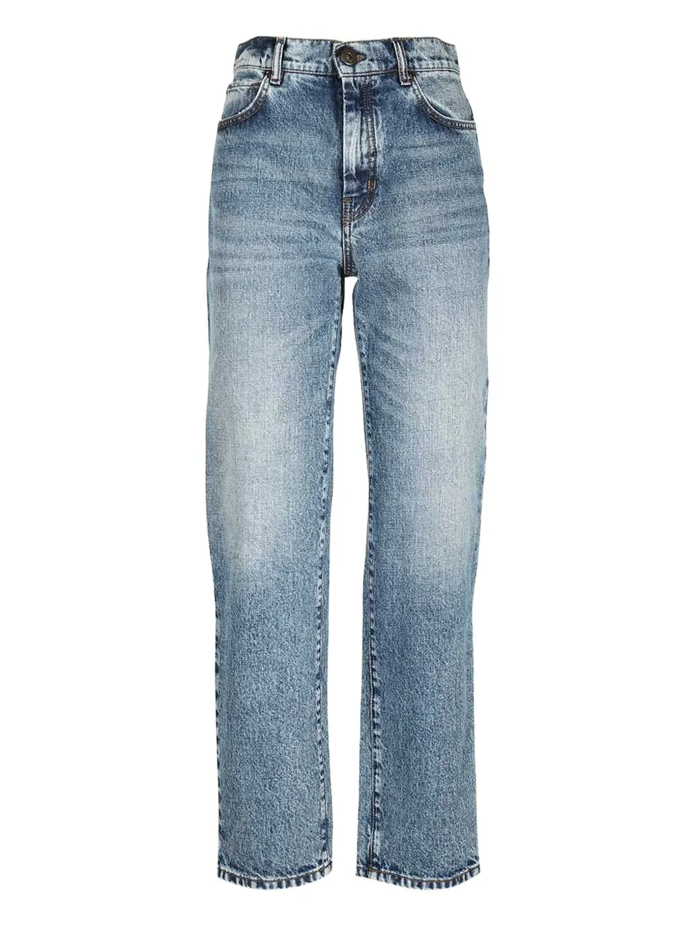 Weekend Max Mara contrast-stitching jeans Blauw