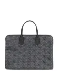 Moreau Granier printed-canvas top-zip briefcase - Black