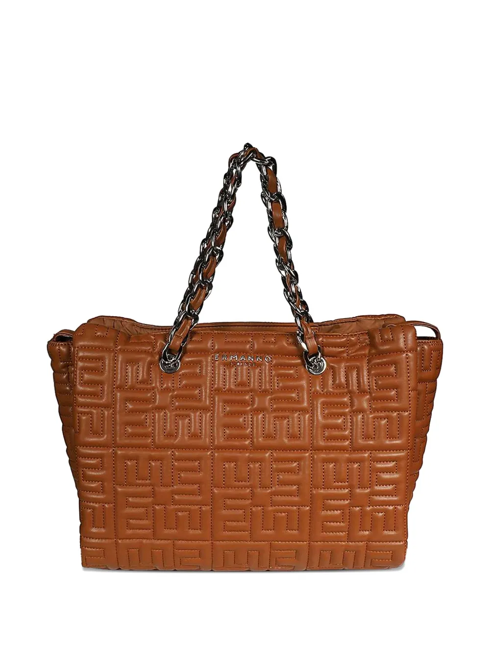 Ermanno Scervino quilted chain-handle tote bag - Bruin