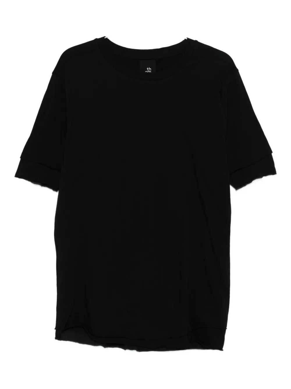 Thom Krom double-layered raw-edge T-shirt | Black | Image 1