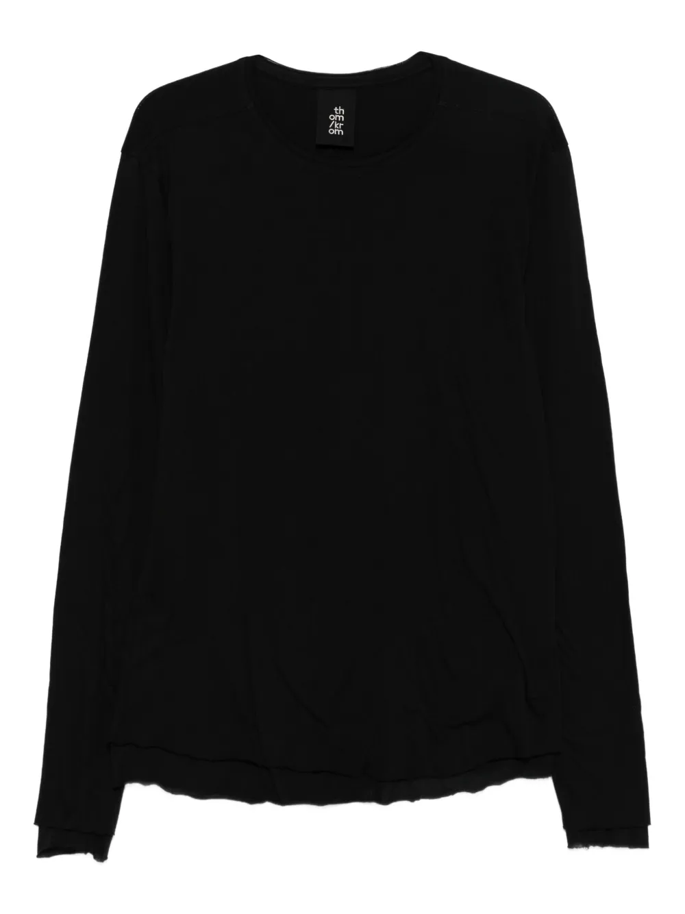 Thom Krom layered long-sleeve sweater | Black | Image 1