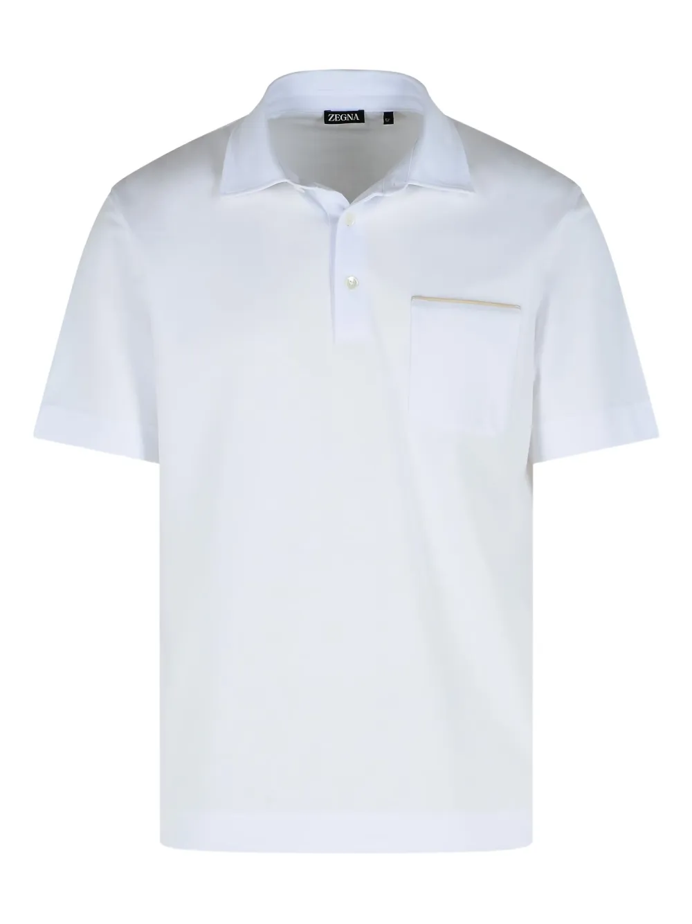 Zegna Poloshirt met opgestikte zak Wit