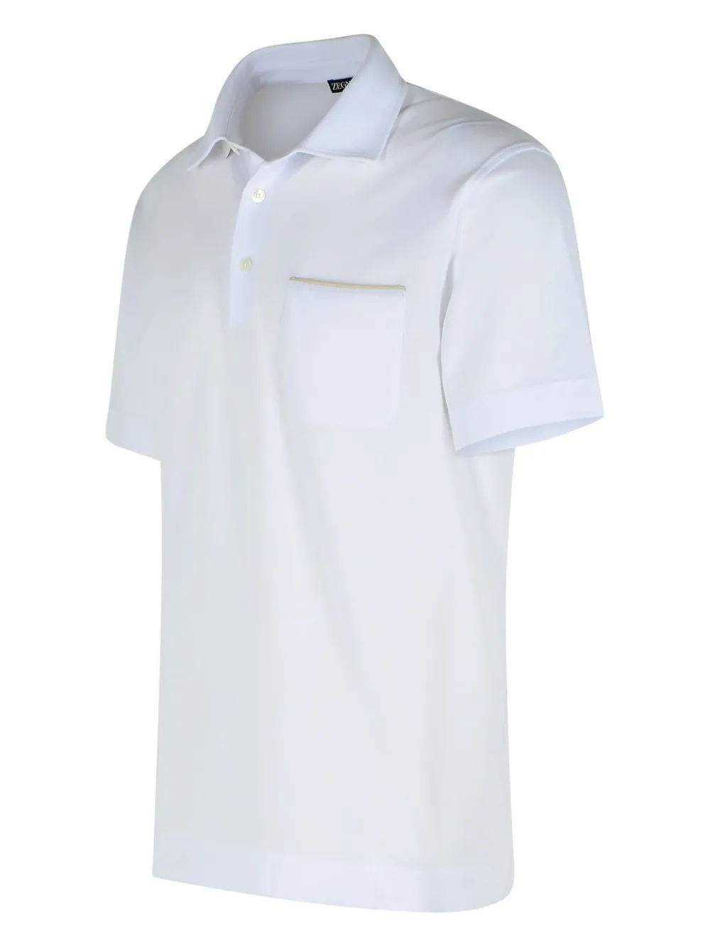 Zegna Poloshirt met opgestikte zak - Wit