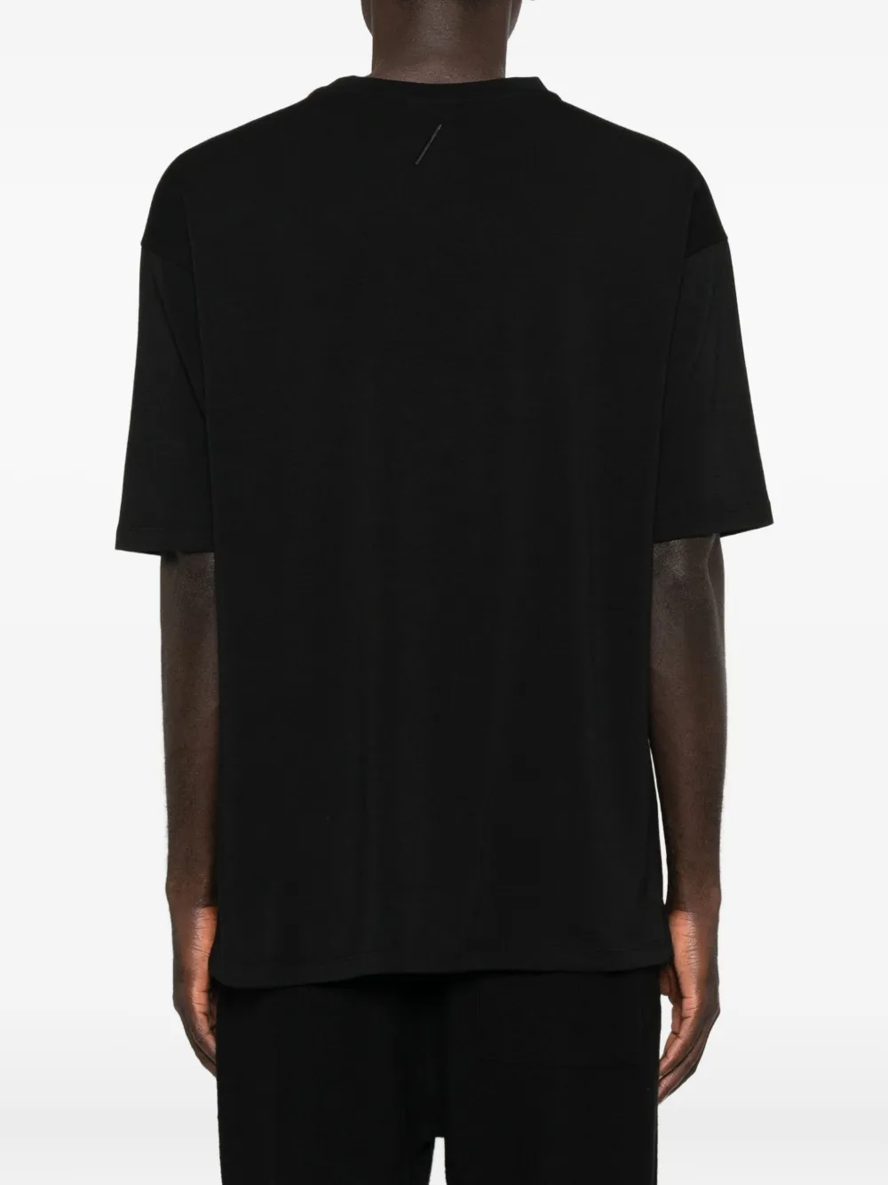 Thom Krom Round-neck Short-sleeve T-shirt In Black