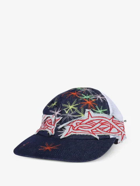 Who Decides War star-embroidered trucker cap
