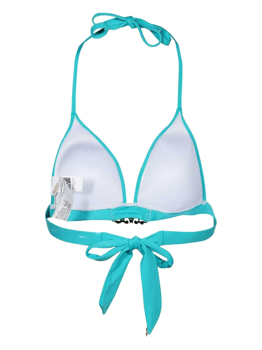 Max Mara logo-buckle triangle bikini top Blauw