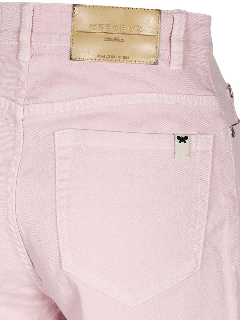 Weekend Max Mara five-pocket cotton jeans Roze