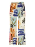 Weekend Max Mara geometric-print trousers - Neutrals