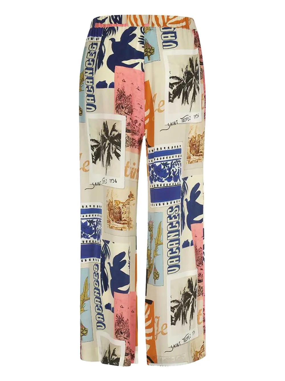 Weekend Max Mara geometric-print trousers - Beige