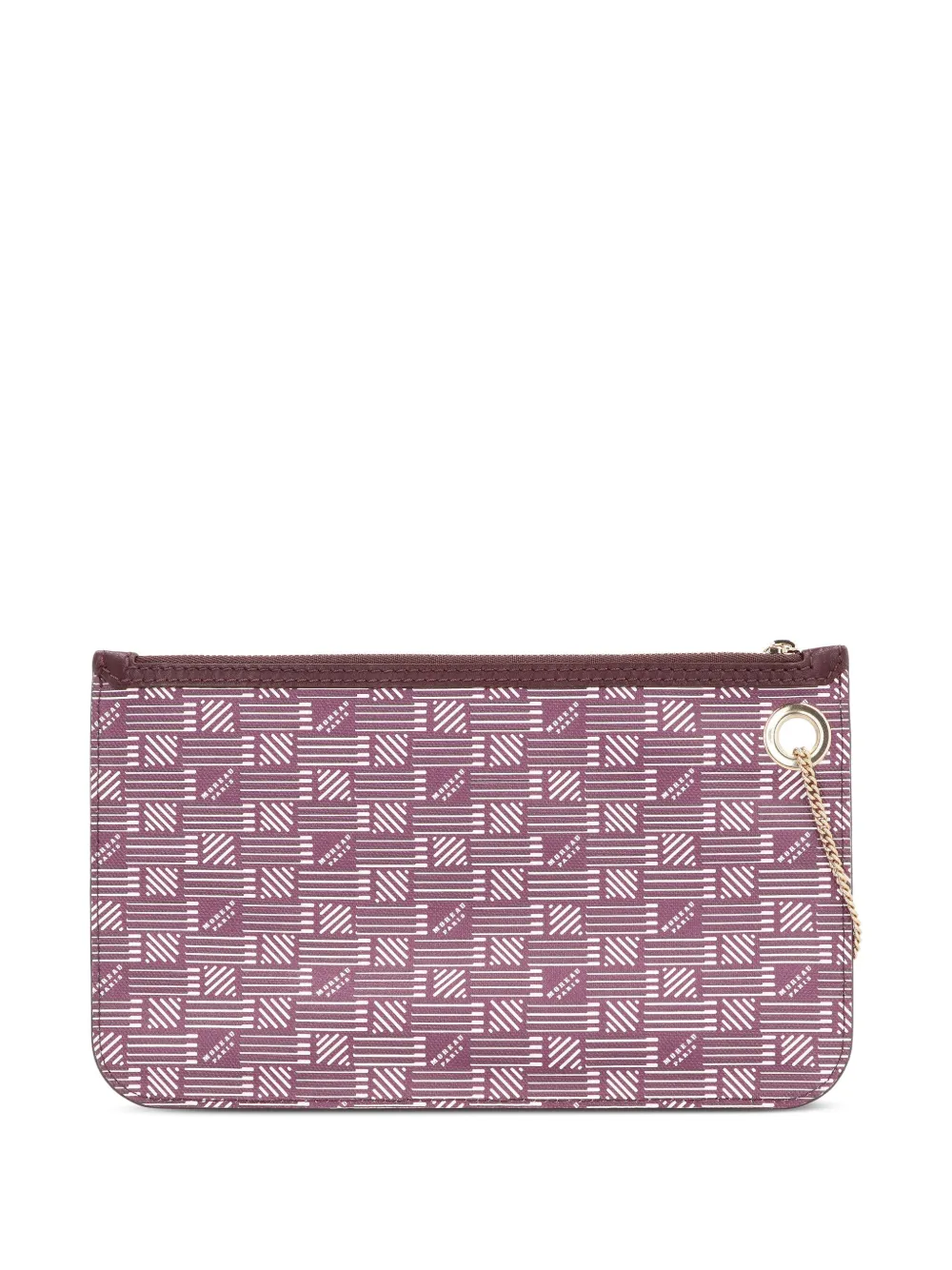 Moreau Marina canvas clutch met print Rood