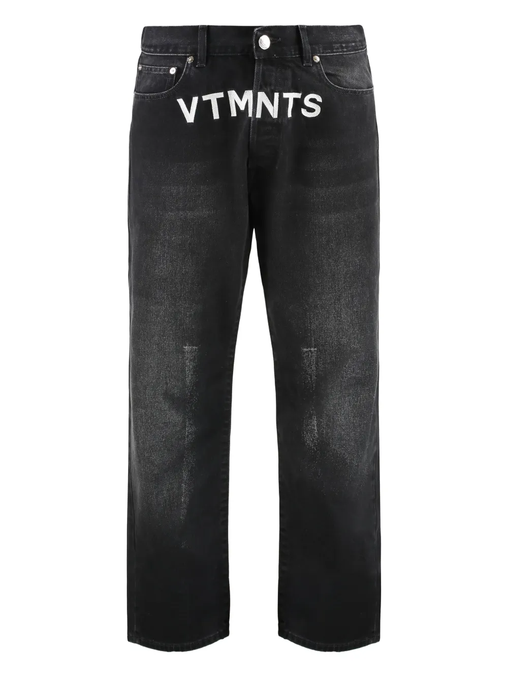 VETEMENTS logo-label 5-pocket jeans | Black | Image 1