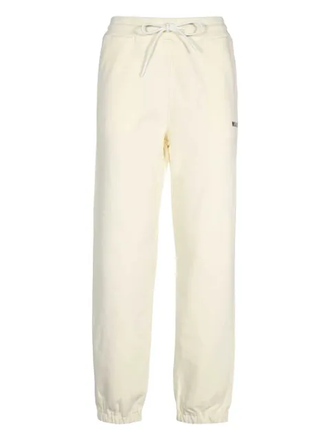 MSGM logo-print elasticated-cuff track pants