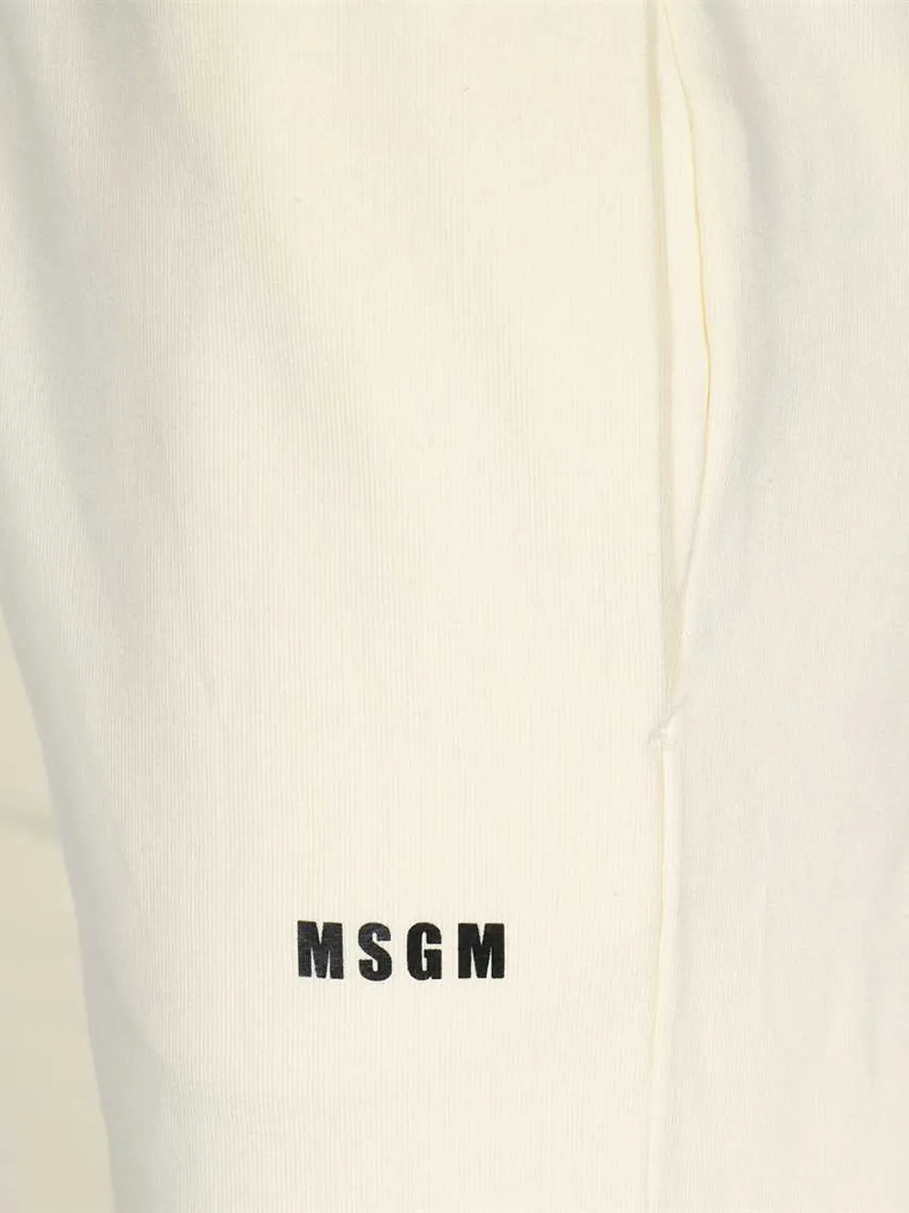 Msgm Logo-print Elasticated-cuff Track Pants In Neutral