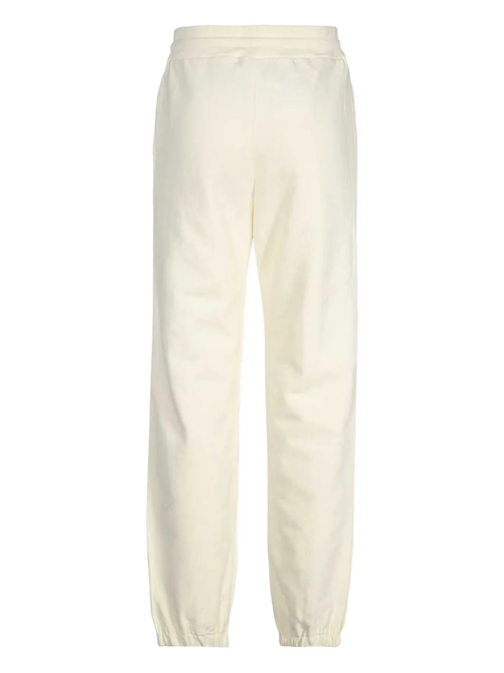 Msgm Logo-print Elasticated-cuff Track Pants In Neutral