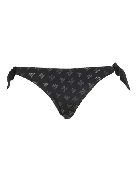 Max Mara logo-print tie-side bikini bottom