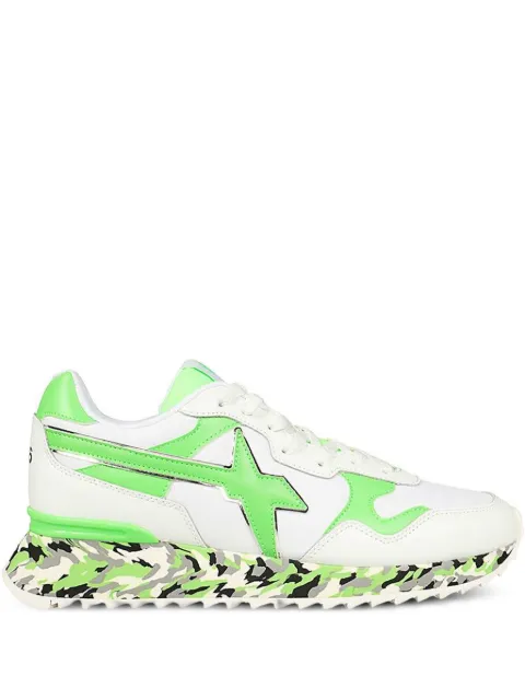 W6YZ camouflage leather sneakers