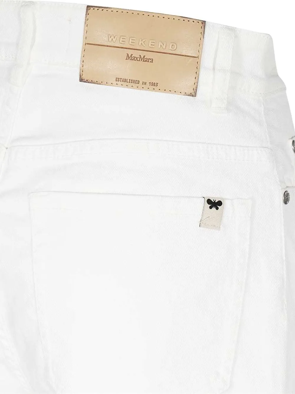 Weekend Max Mara logo-embellished classic-five pockets jeans Wit