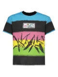 Who Decides War striped cotton T-shirt - Black