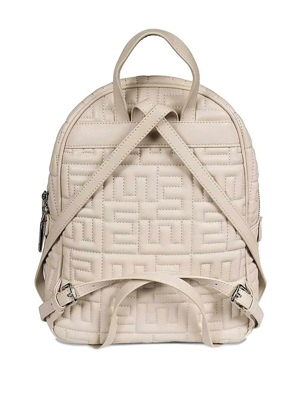 Ermanno Scervino quilted monogram backpack - Beige