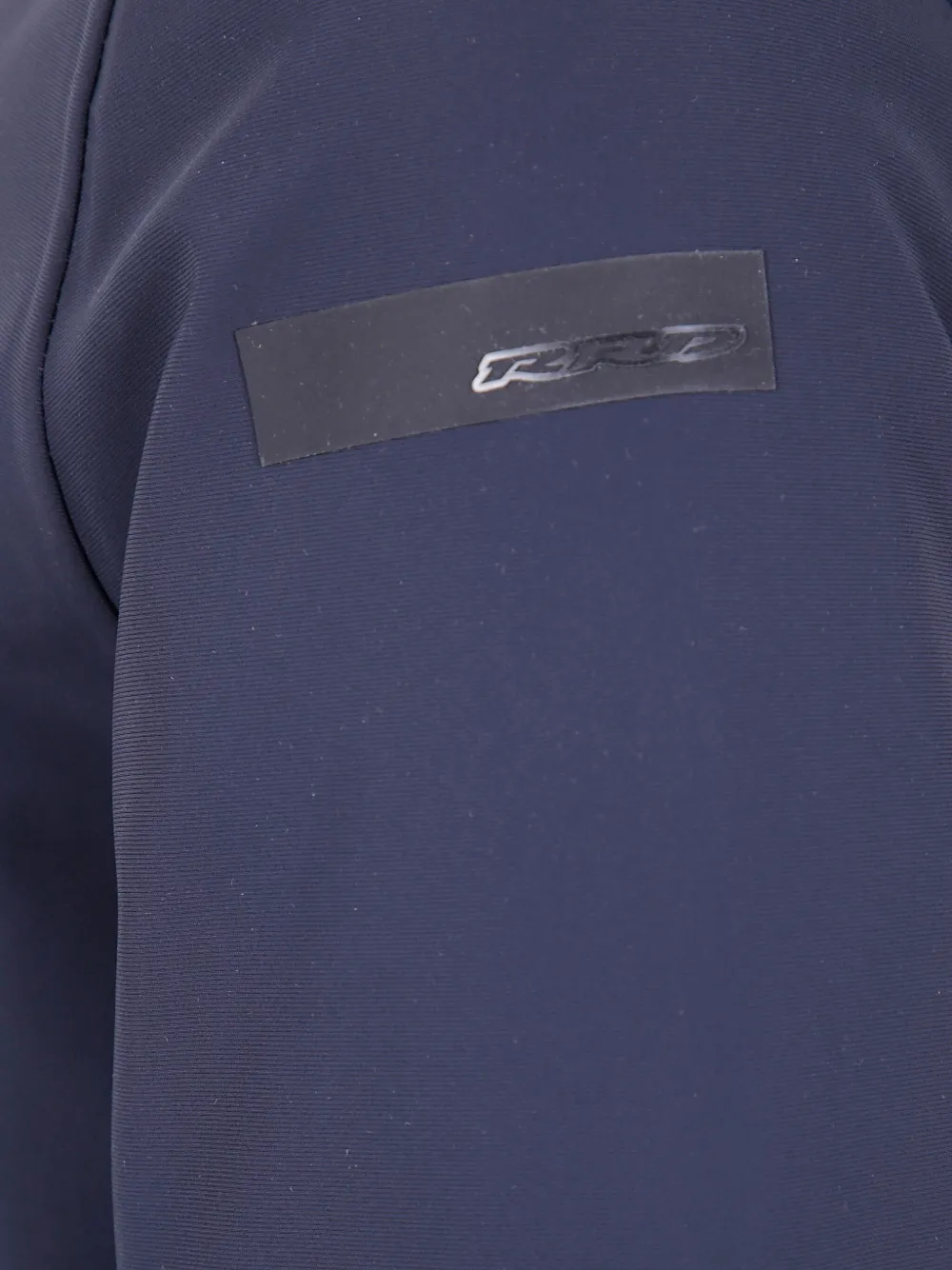 Rrd Minimalist Deep Blue Hooded Jacket With Zippered Pockets In Blue