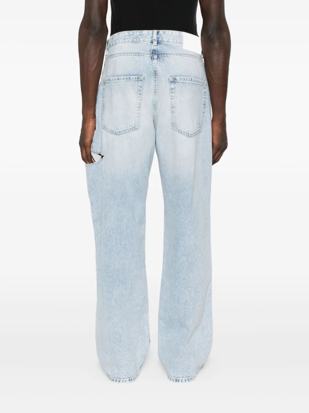 ICON DENIM distressed faded jeans Blauw