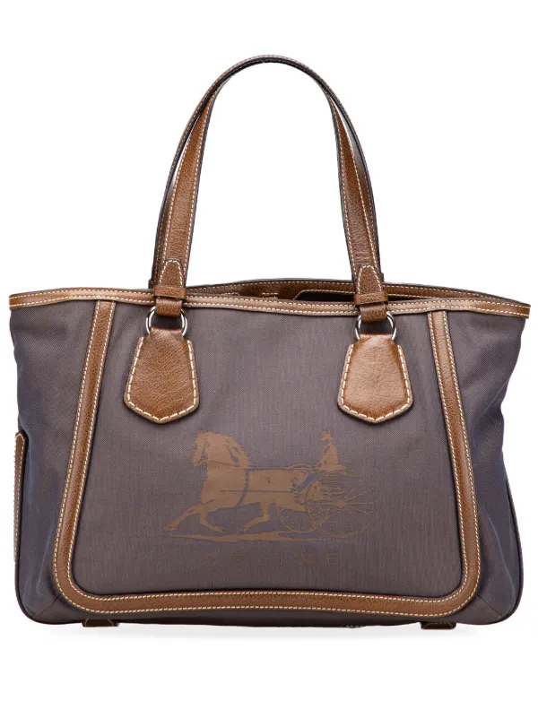 Celine Pre-Owned 2007 キャンバス キャリッジ ハンドバッグ