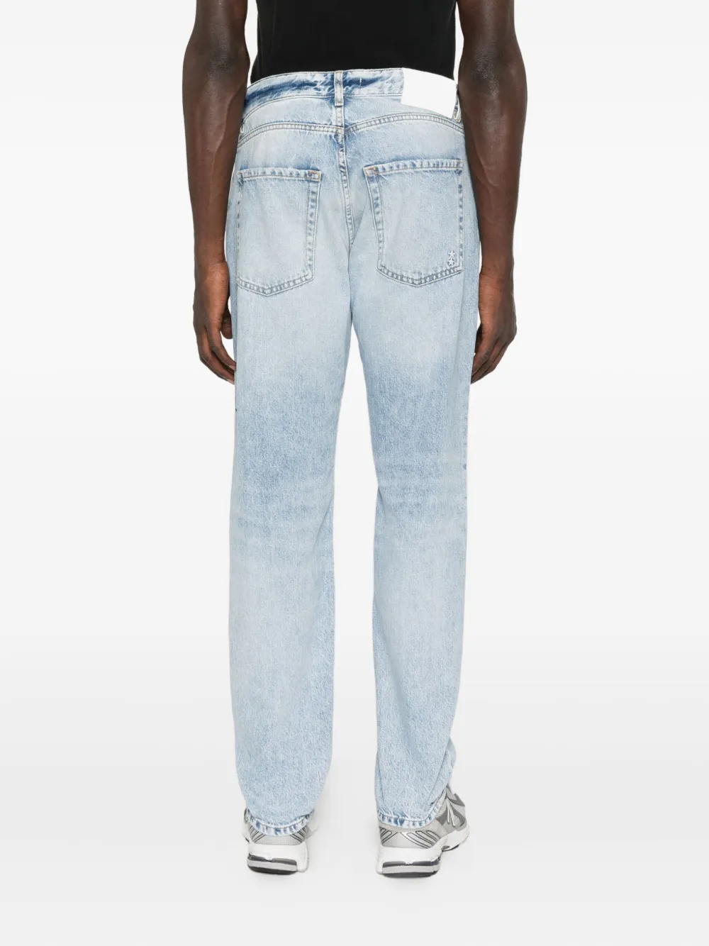 ICON DENIM light-wash five-pocket denim jeans Blauw