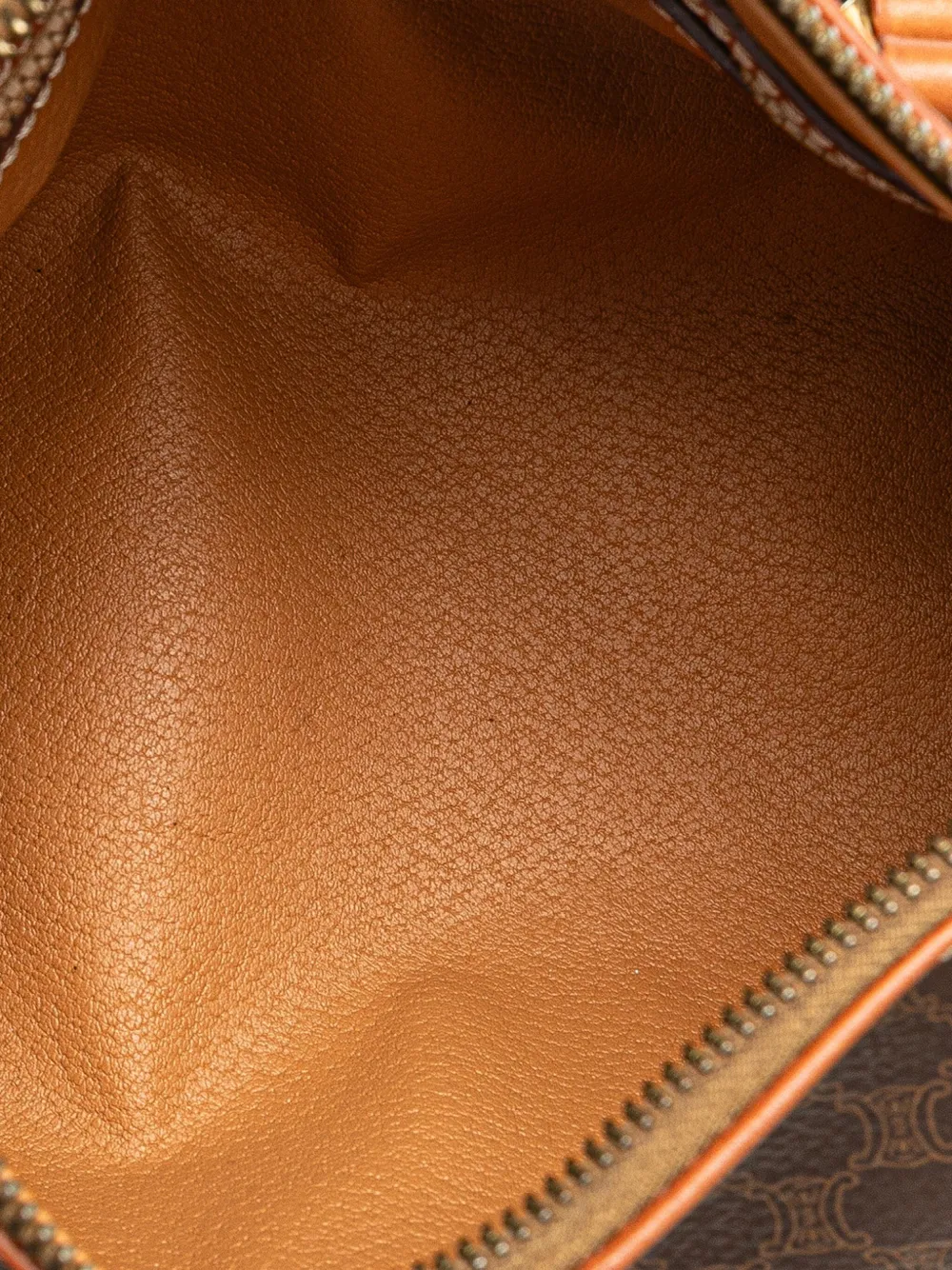 Pre-owned Celine 1995 Macadam Coated Canvas Shoulder Bag In Brown