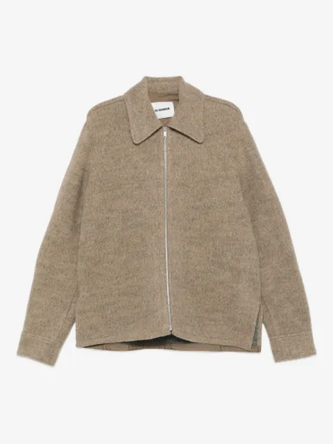 Jil Sander jacka med dragkedja och krage