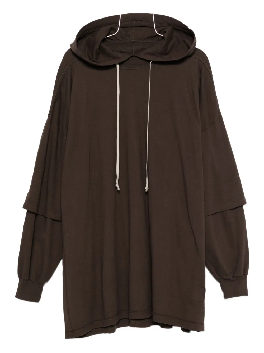 Rick Owens Drkshdw Lightweight Relaxed Fit Hoodie In Brown