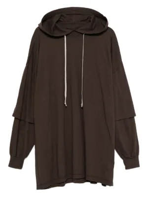 Rick Owens DRKSHDW ダブルレイヤード パーカー | グレー | FARFETCH JP