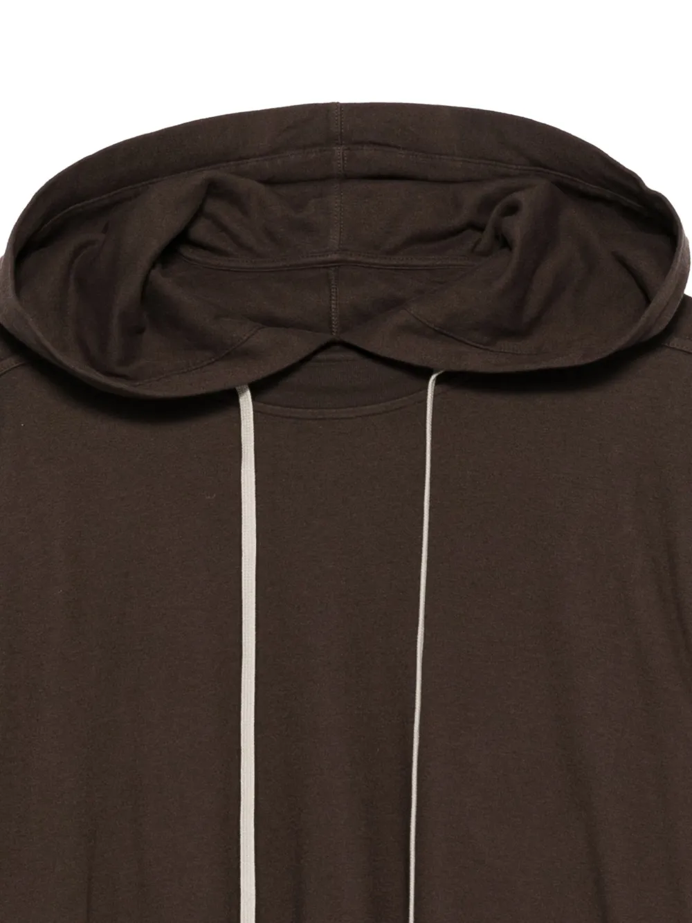 Rick Owens DRKSHDW Gelaagde hoodie Bruin