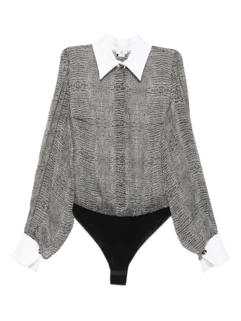 Elisabetta Franchi collared shirt bodysuit