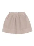 Il Gufo corduroy mini skirt - Neutrals