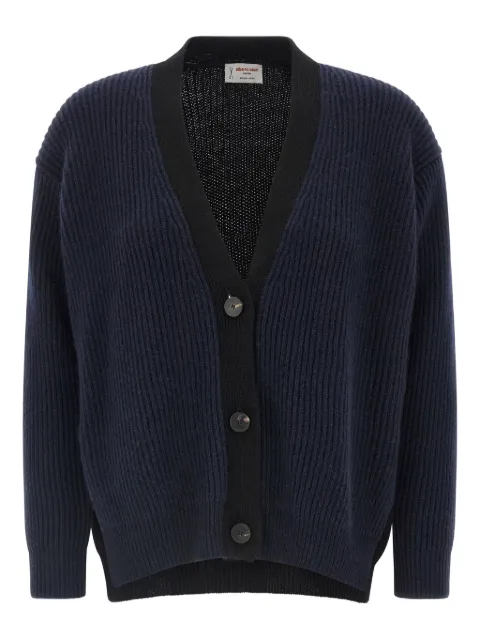 Alberto Biani ribbed two-tone cardigan