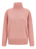 Alberto Biani high-neck ribbed cashmere sweater - Pink