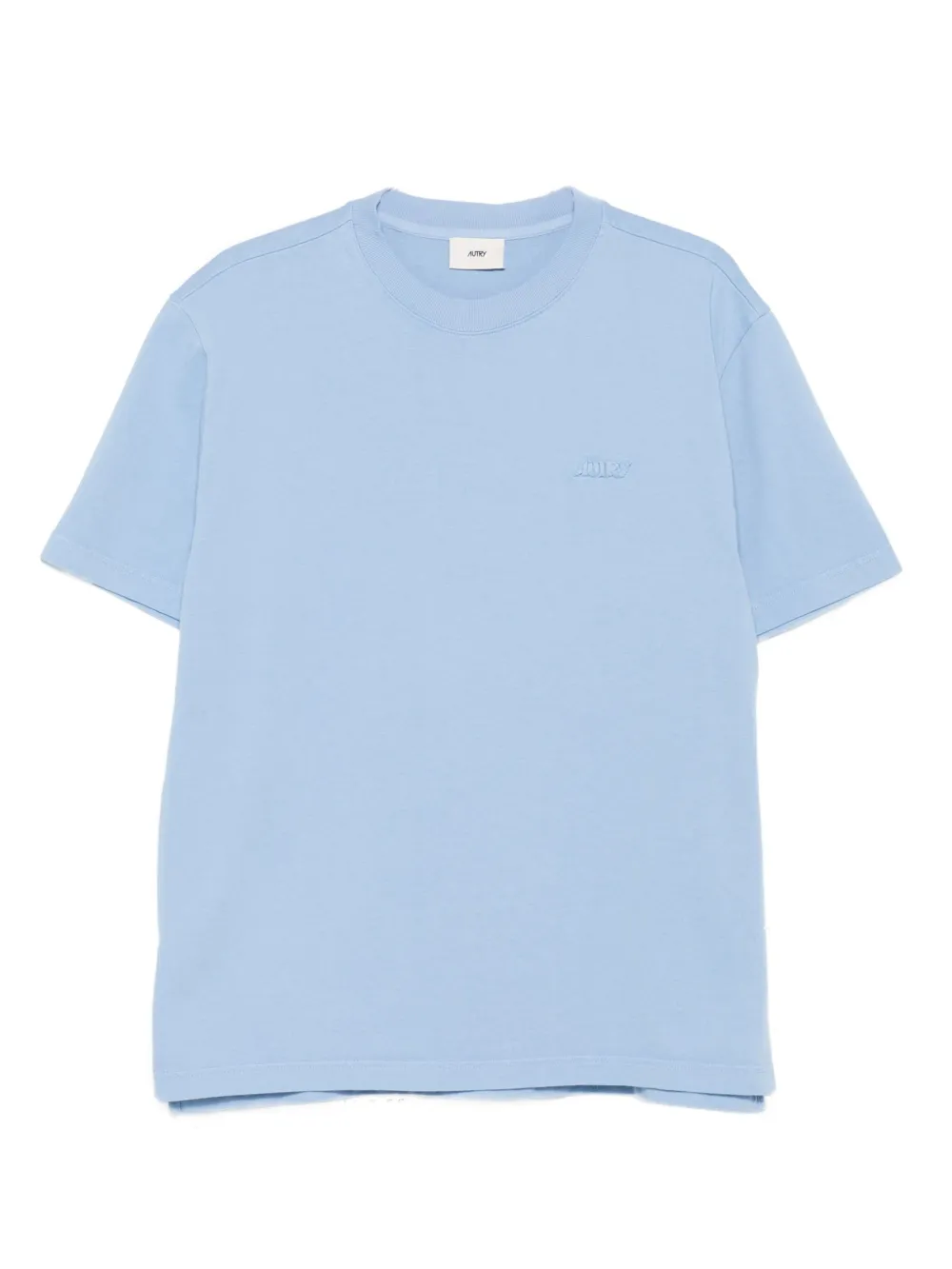 Autry embroidered-logo cotton T-shirt | Blue | Image 1