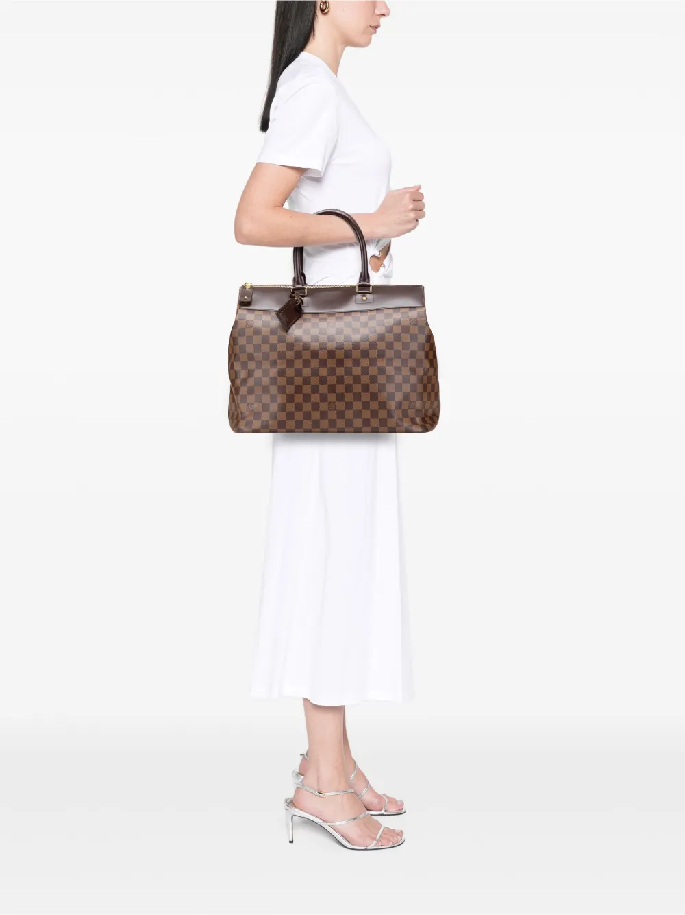 Louis Vuitton Pre-Owned 2005 Damier Ebene Greenwich PM travel bag | Pre-Owned | Image 2