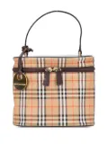 Burberry Pre-Owned 2000-2017 Haymarket Check Canvas vanity bag - Brown