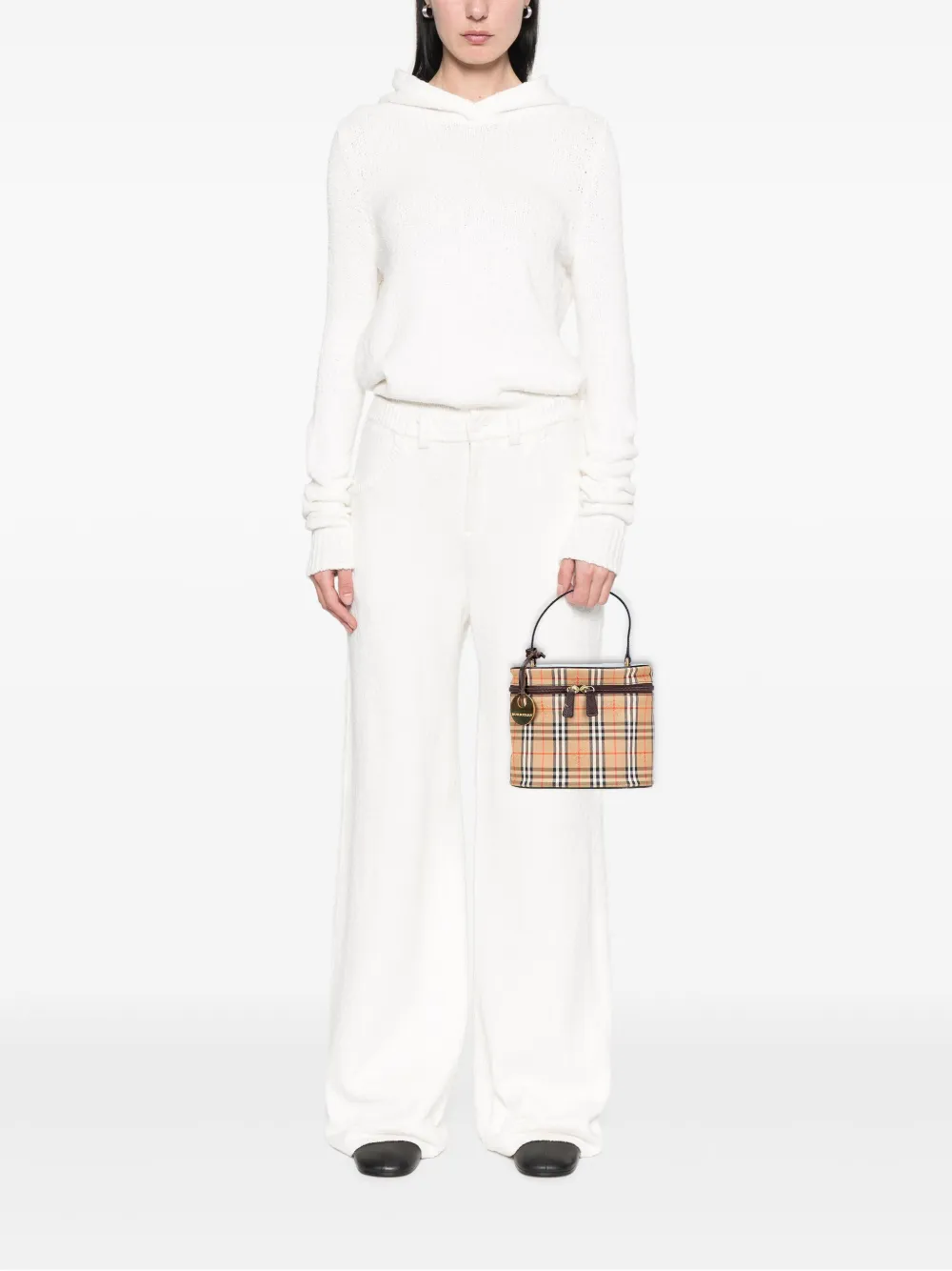 Burberry Pre-Owned 2000-2017 Haymarket Check Canvas vanity bag | Pre-Owned | Image 2