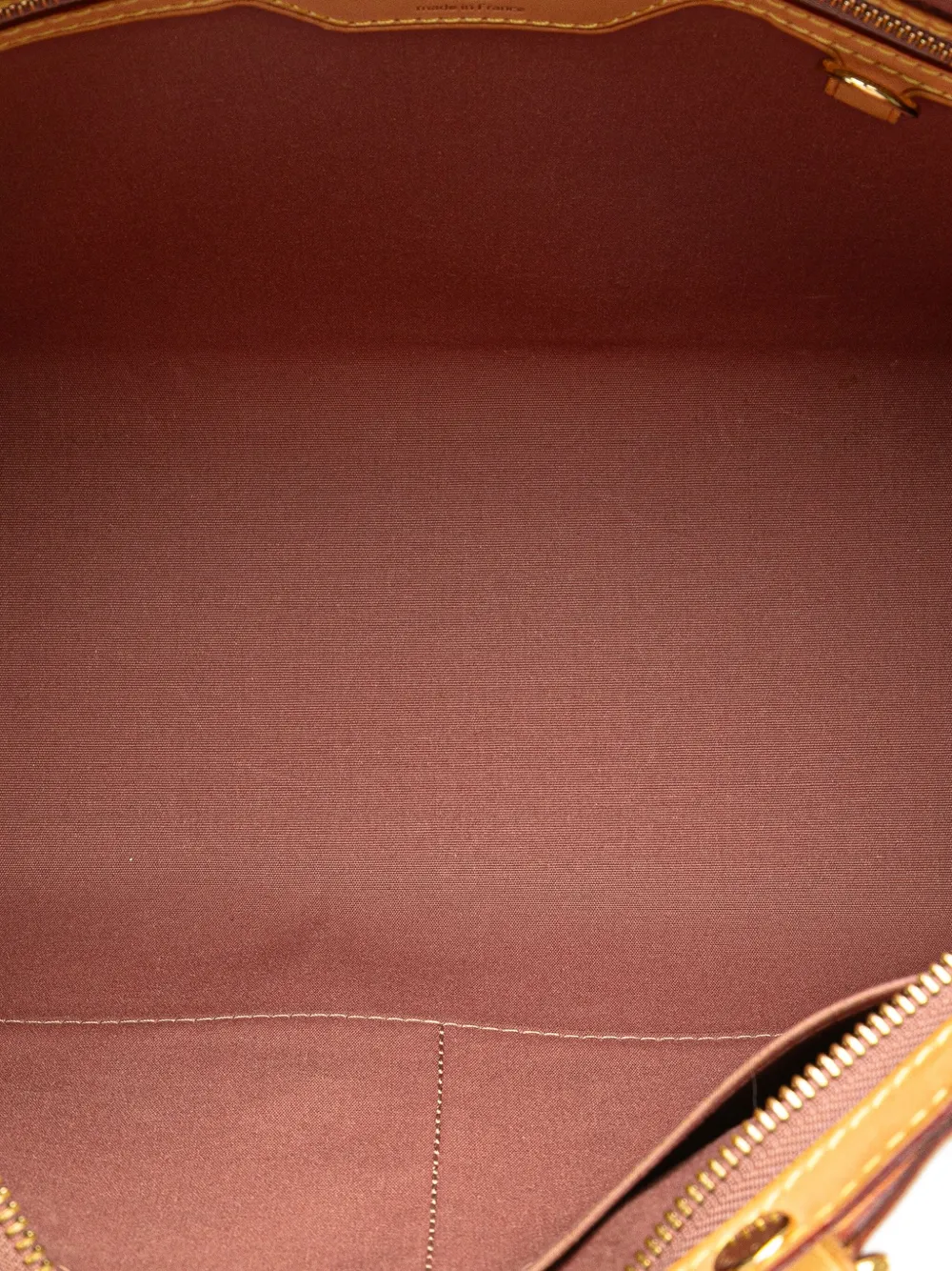 Pre-owned Louis Vuitton 2012 Monogram Vernis Brea Mm Satchel In Brown