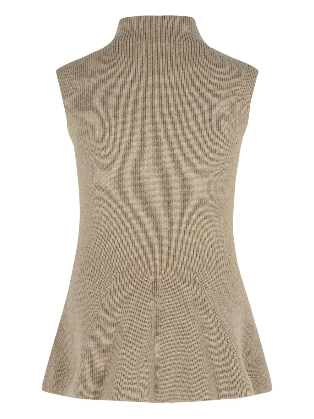 Rohe Sculptural Taupe Melange Cashmere Blend Tank Top In Brown