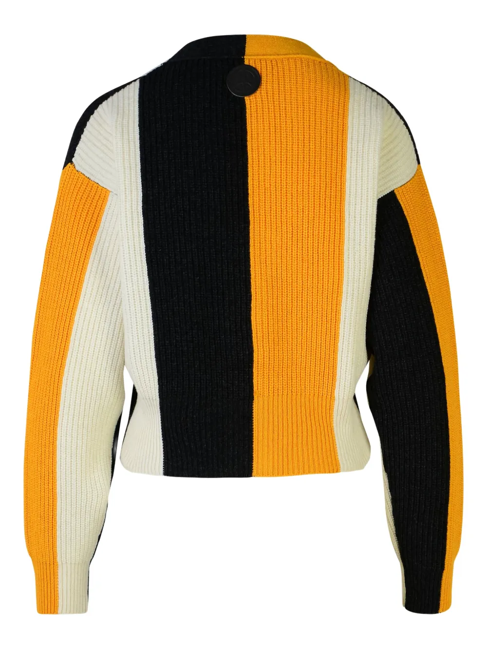 MOSCHINO JEANS Gestreept vest met knoop Oranje