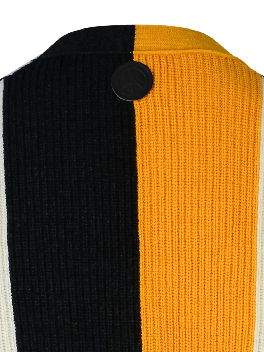 MOSCHINO JEANS Gestreept vest met knoop Oranje