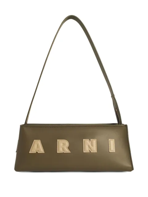 Marni bolsa de hombro con placa del logo