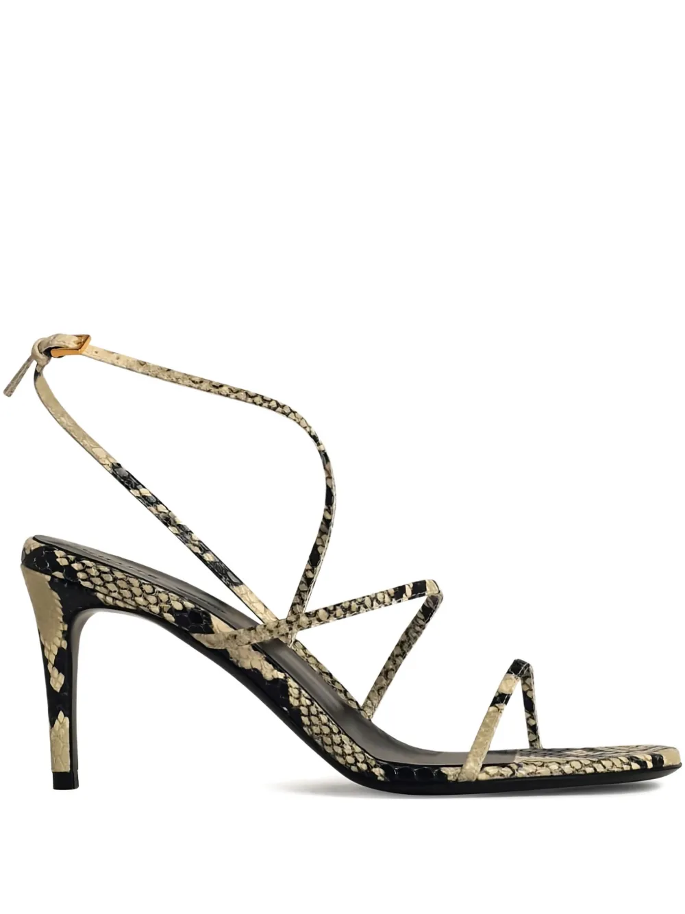 KHAITE 80mm snakeskin-embossed leather sandals | Heeled Sandals | Image 2
